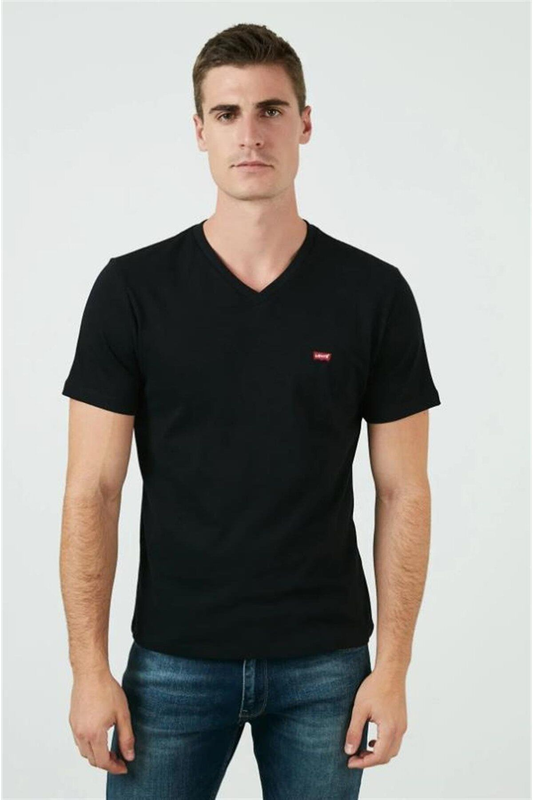 Levi's Minimalist V Yaka Kısa Kol Erkek T-Shirt - Günlük Stil