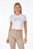 Only Minimalist Crop T-Shirt - Kısa Kol Yuvarlak Yaka Günlük