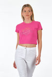 Only Minimalist Crop T-Shirt - Kısa Kol Yuvarlak Yaka Günlük