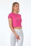 Only Minimalist Crop T-Shirt - Kısa Kol Yuvarlak Yaka Günlük