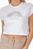 Only Minimalist Crop T-Shirt - Kısa Kol Yuvarlak Yaka Günlük