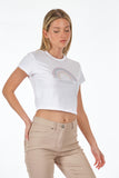 Only Minimalist Crop T-Shirt - Kısa Kol Yuvarlak Yaka Günlük