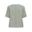 Only V Yaka Çizgili Kadın T-Shirt - Minimalist Stil