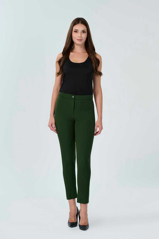 Tolga Saraçoğlu Minimalist 7/8 Boy Slim Fit Kadın Pantolon