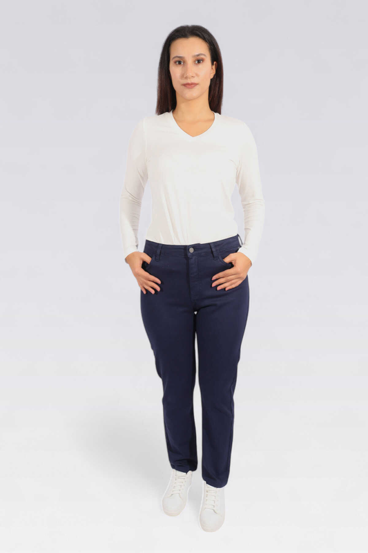 Tolga Saraçoğlu Minimalist Yüksek Bel Regular Fit Kadın Pantolon - Günlük