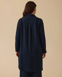 Büyük Beden Nakış Detaylı Düğmeli Tunik Gala-Xi