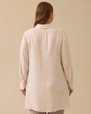 تونيك مطرز بأزرار وخرز بمقاسات كبيرة - غالا-شي