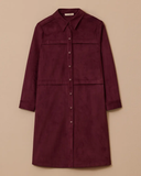 büyük beden cepli süet tunik Gala-Xi