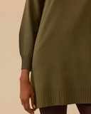 uzun kollu basic triko tunik Scl