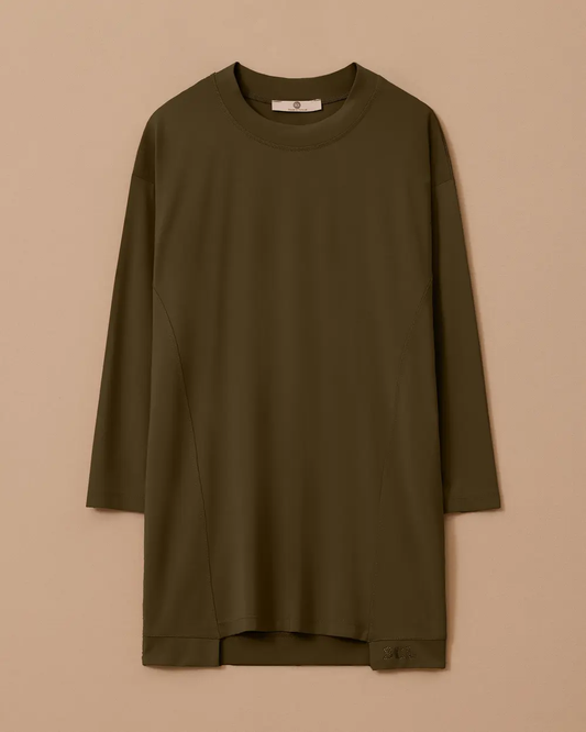 sıfır yaka basic tunik Scl