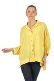 Twomail Oversize Minimalist 3/4 Kol Şifon Gömlek - Günlük Kullanım