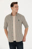 U.S. Polo Assn. Minimalist Erkek Gömlek - 3/4 Kol Kareli Günlük