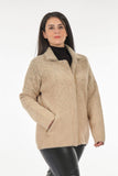 Vedi-bb Oversize Fermuarlı Kadın Ceket - Minimalist, Günlük