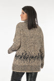 Vedi-bb Oversize Leopar Desenli Midi Kadın Ceket - Günlük Şıklık