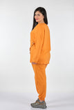 Vedi-bb Kadın Oversize V Yaka Uzun Kol Sweatshirt Takım - Rahat ve Şık