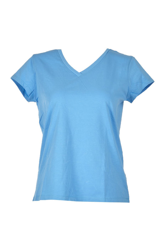 Vedi Minimalist V Yaka Kısa Kol Kadın T-Shirt - Günlük Kombinler İçin!