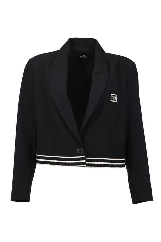 Ysatis Minimalist Crop Blazer Ceket - Uzun Kol - Günlük & Şık