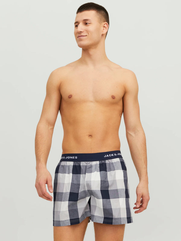Jack&Jones Minimalist Pamuk Erkek Boxer Şort 2'li Set - Rahat ve Şık