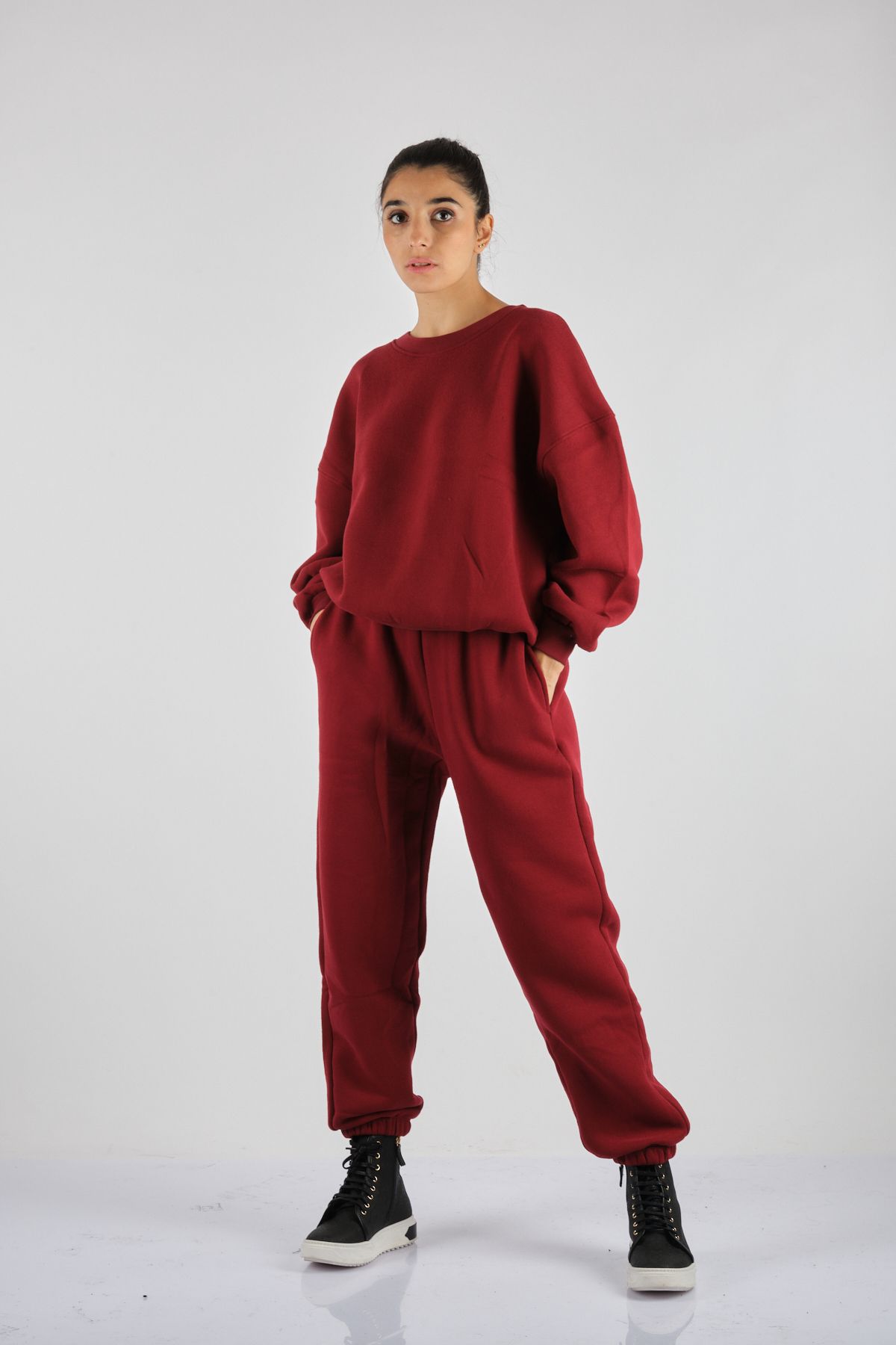 A.Vintage Oversize Kadın Eşofman Altı - Minimalist Günlük Stil Translation missing: tr.content.product_image_secondary
