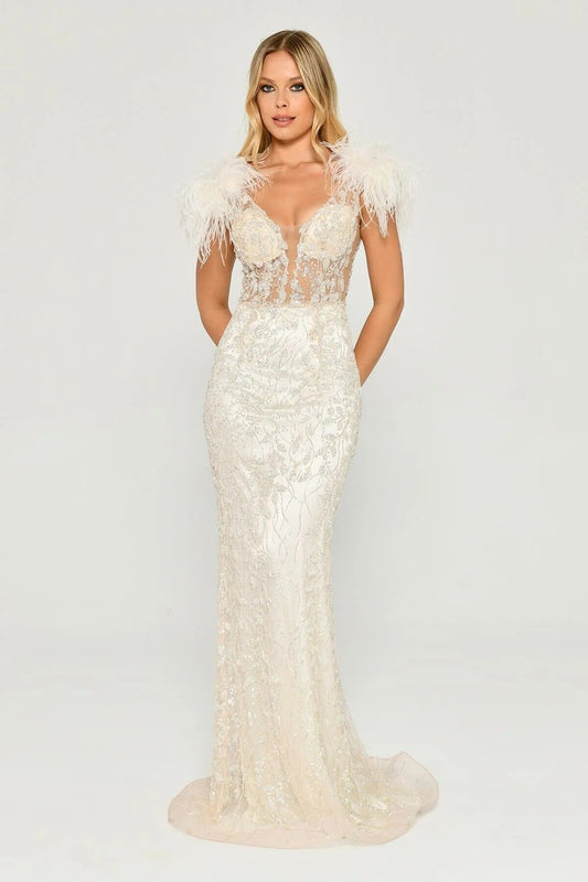 فستان سهرة نسائي من ألفا بيتا 2245826