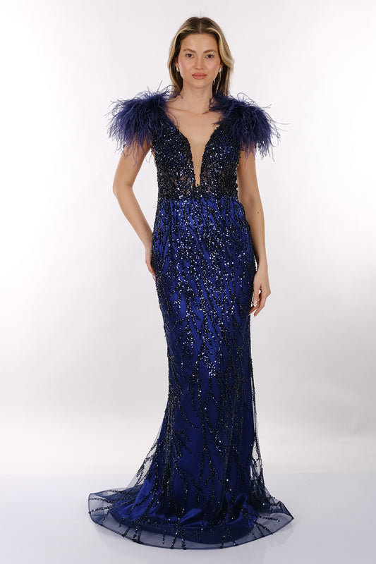 فستان سهرة نسائي من ألفا بيتا 2245826A