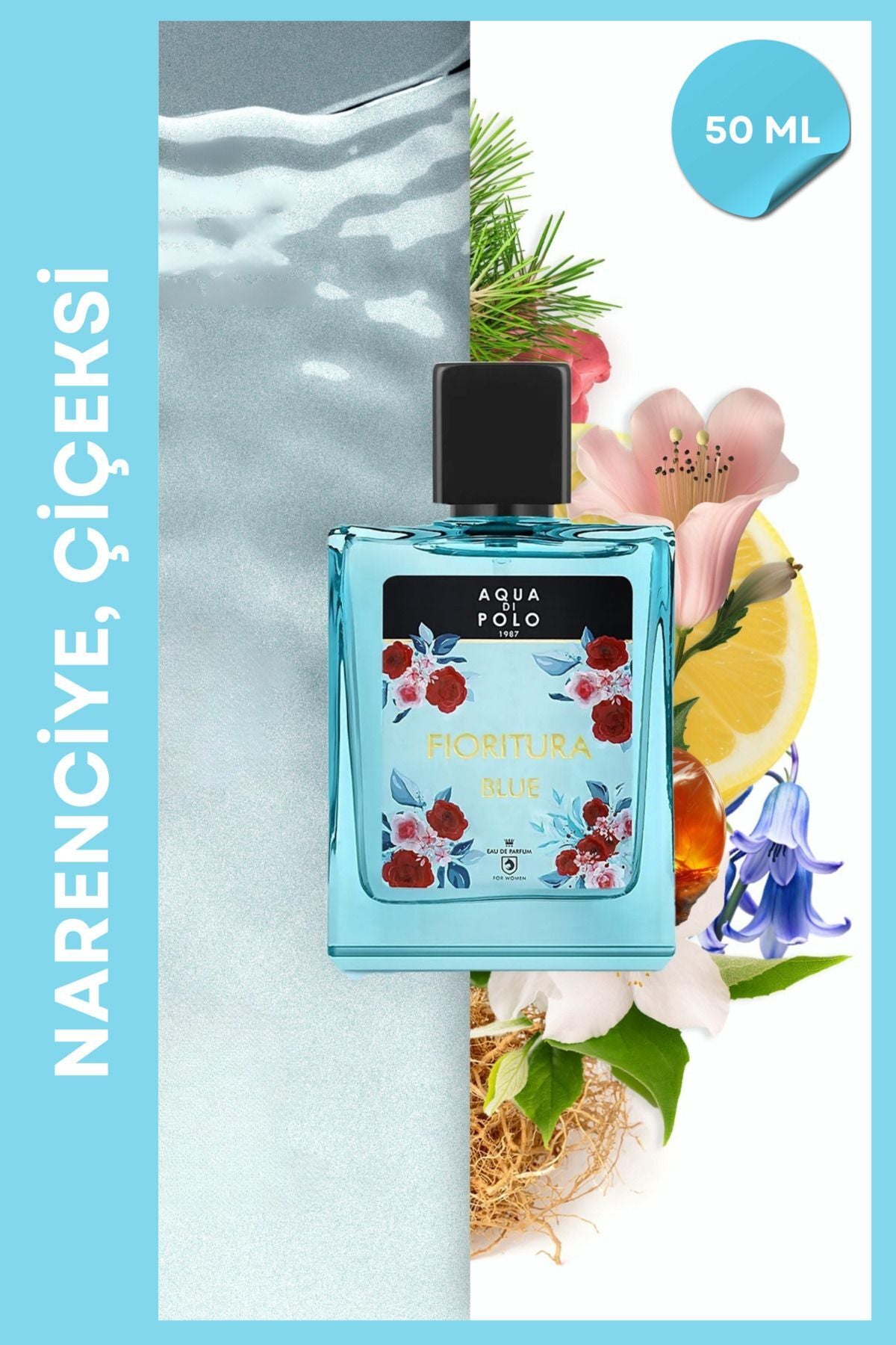 Aqua Di Polo Fioritura Blue Kadın Parfümü 50ml - Çiçeksi Koku Translation missing: tr.content.product_image_main