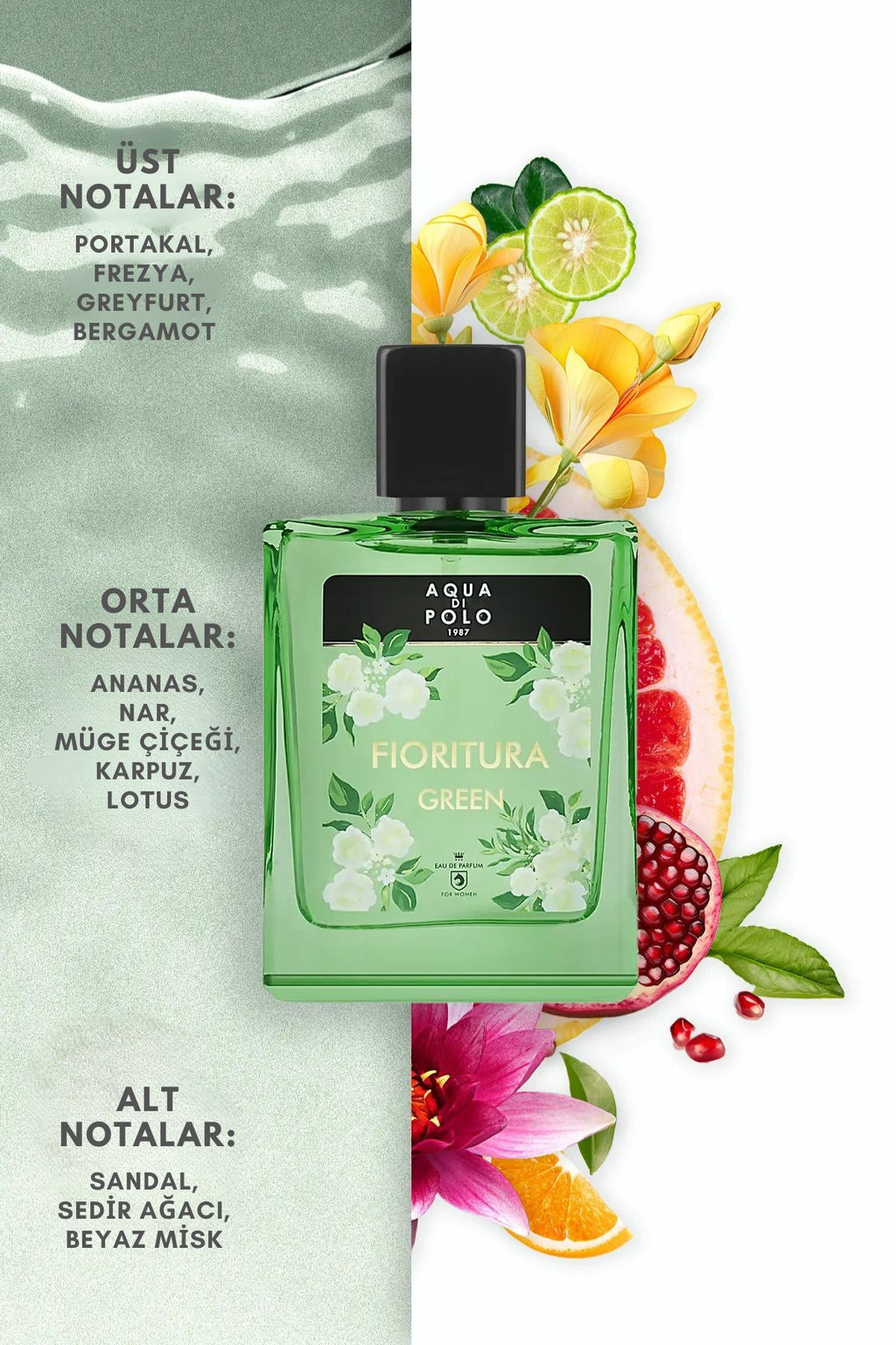 Aqua Di Polo Fioritura Green Erkek Parfüm - Minimalist ve Ferah Koku