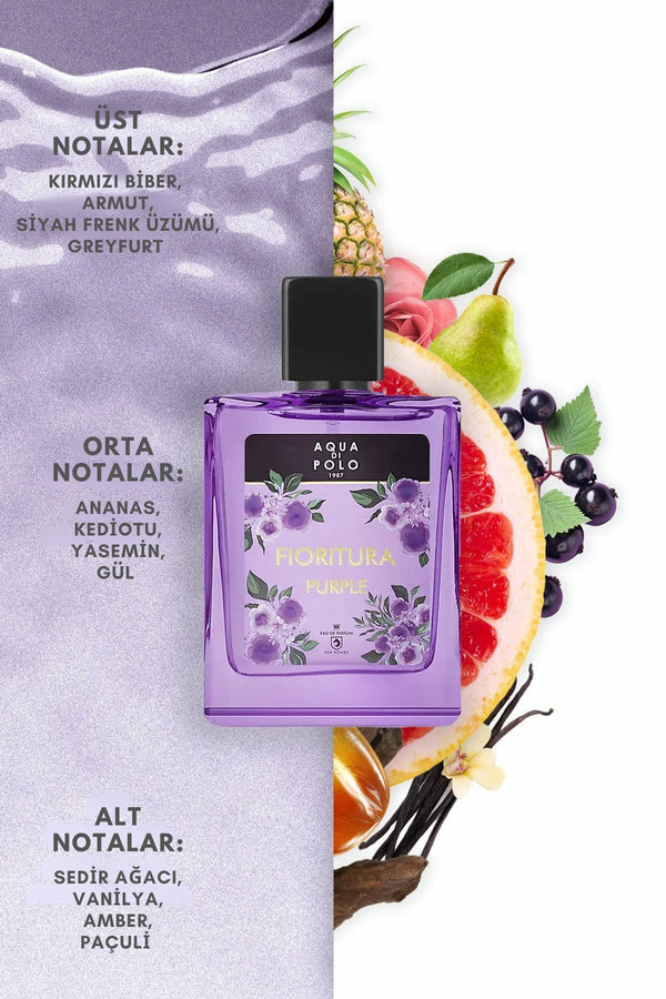 Aqua Di Polo Fioritura Purple Kadın Parfüm 50ml - Çiçeksi & Odunsu Koku