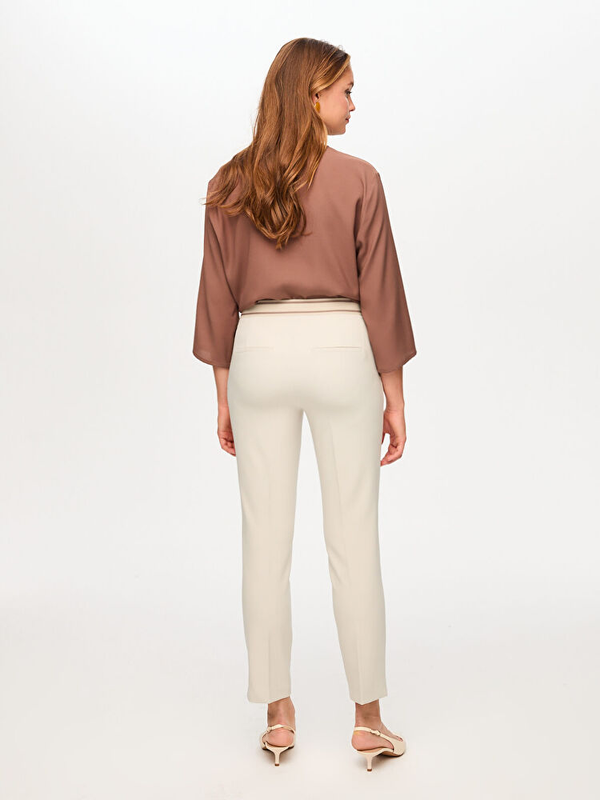 Arka Kemeri Lastikli Slim Fit Pantolon Faik Sönmez