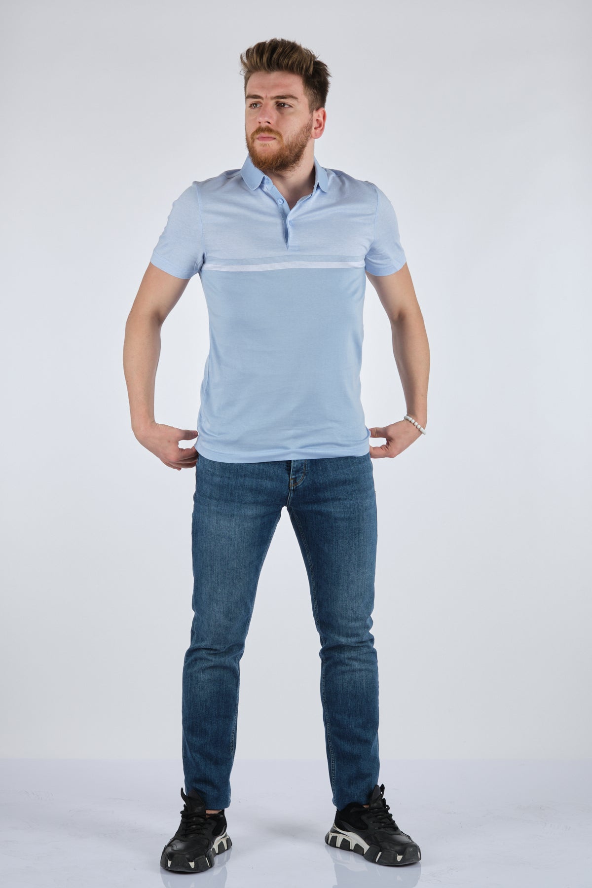 Barca Erkek Polo Yaka Kısa Kol Minimalist T-Shirt - Günlük Şıklık Translation missing: tr.content.product_image_main