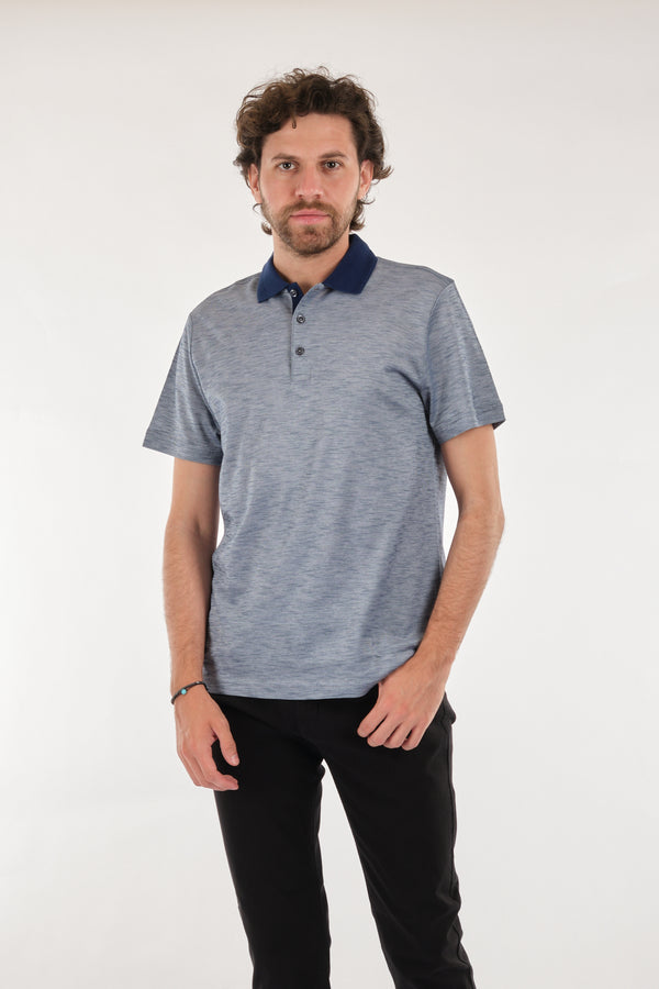 Barca Erkek Polo Yaka Kısa Kol Minimalist T-Shirt - Günlük Şıklık