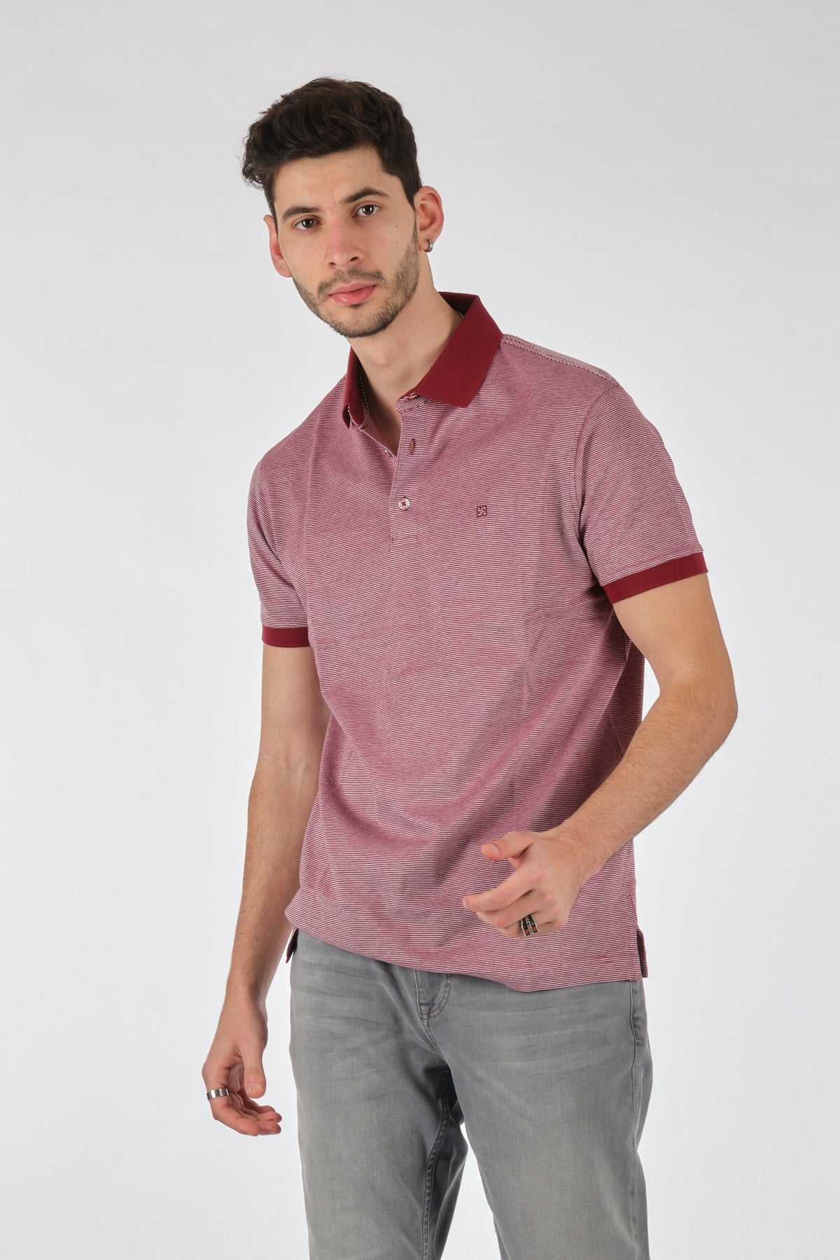 Barca Erkek Polo Yaka Kısa Kol T-Shirt - Minimalist Günlük Stil Translation missing: ar.content.product_image_main