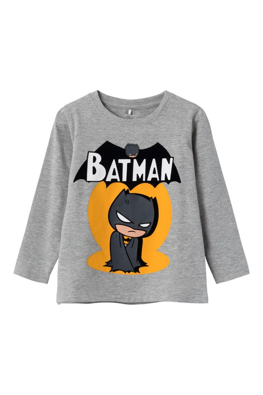 Batman Baskılı Uzun Kol Erkek Çocuk Sweatshirt-Rahat ve Şık
