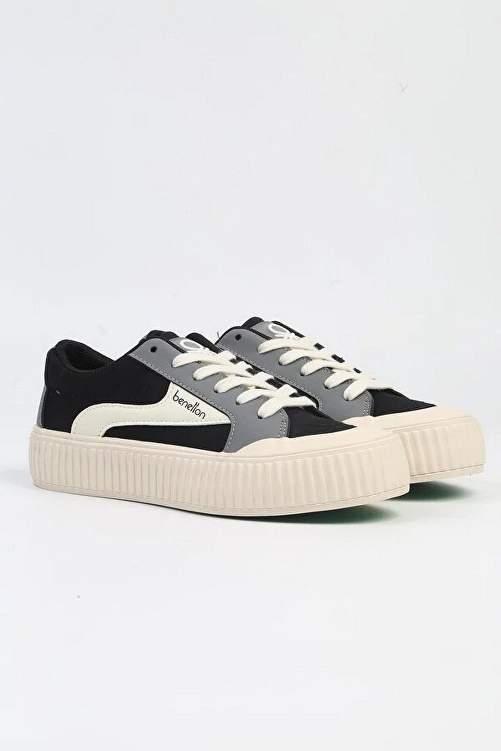 Benetton Kadın Günlük Minimalist Sneaker - Rahat ve Şık Platform Ayakkabı