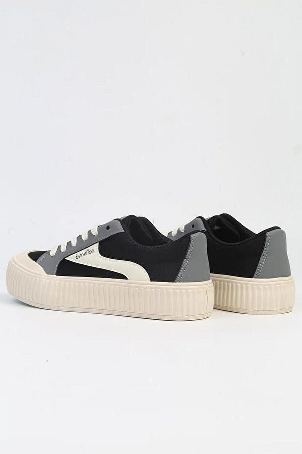 Benetton Kadın Günlük Minimalist Sneaker - Rahat ve Şık Platform Ayakkabı