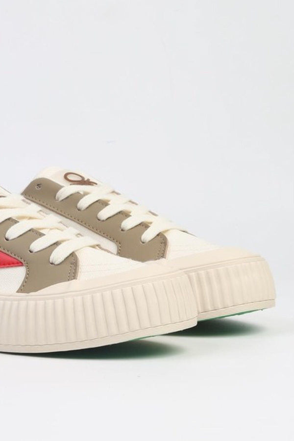 Benetton Kadın Günlük Minimalist Sneaker - Rahat ve Şık Platform Ayakkabı