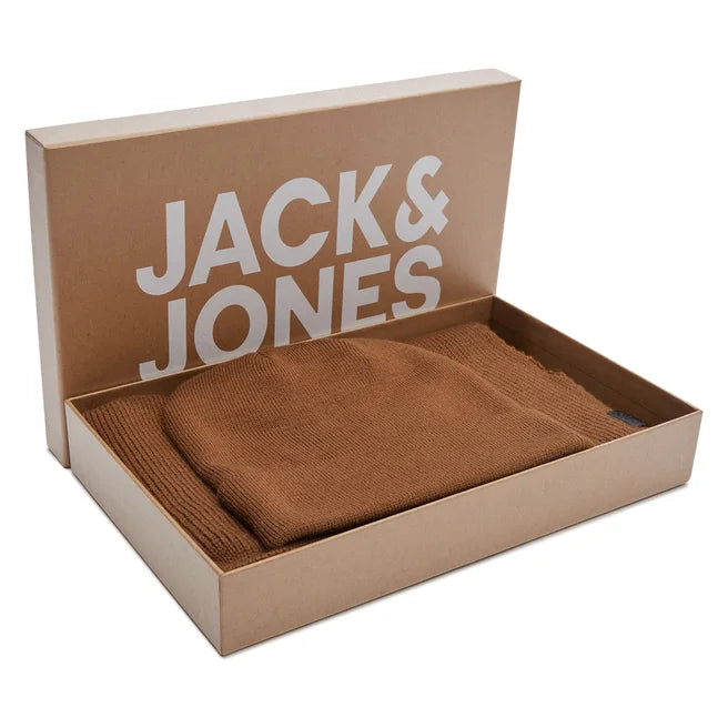 Jack&Jones Erkek Minimalist Bere & Atkı Seti - Kışlık Sıcaklık