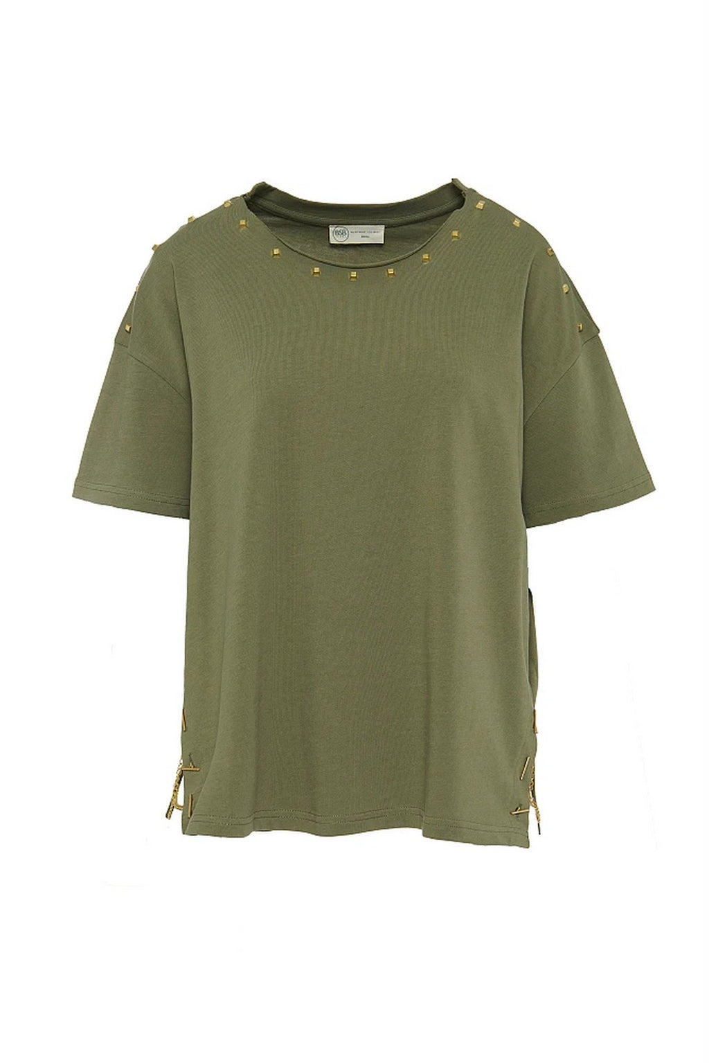 Bsb Oversize Minimalist Kadın Bluz - Kısa Kol Günlük
