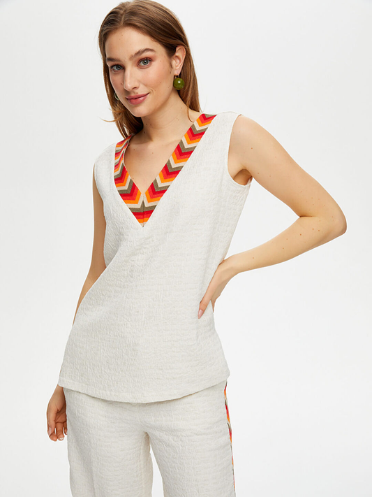 بلوزة فايك سونميز للسيدات 25YUS25BLZ027