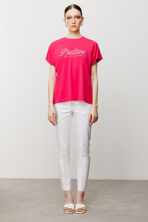 On Kadın Oversize Minimalist Kısa Kol T-Shirt - Günlük Şıklık