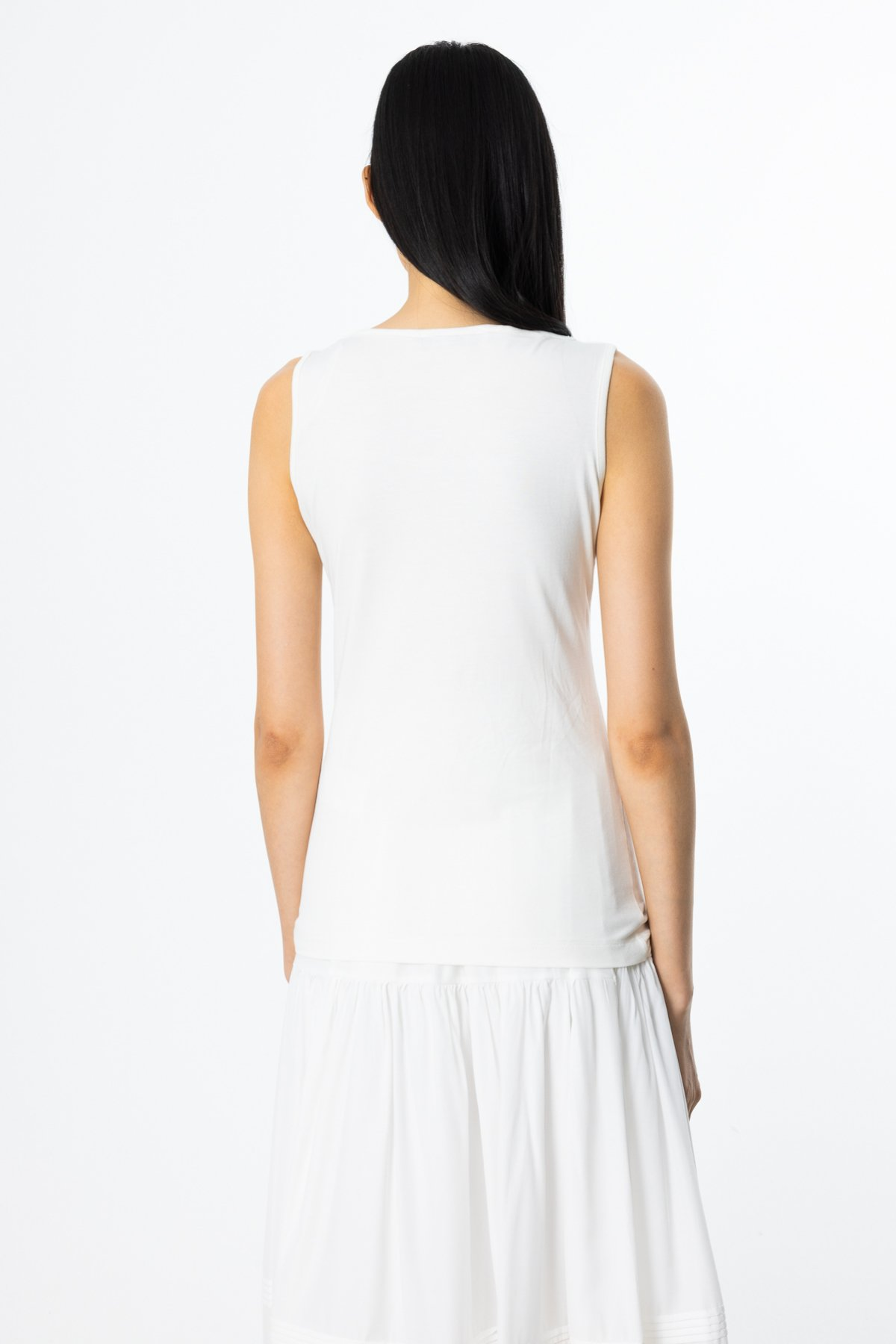 On Minimalist Kolsuz Kadın Bluz - Crop Kesim - Günlük