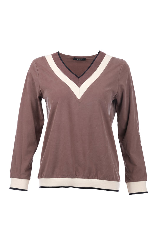 عشر بلوزات نسائية بسيطة بأكمام طويلة وفتحة رقبة على شكل حرف V - لإطلالاتك اليومية