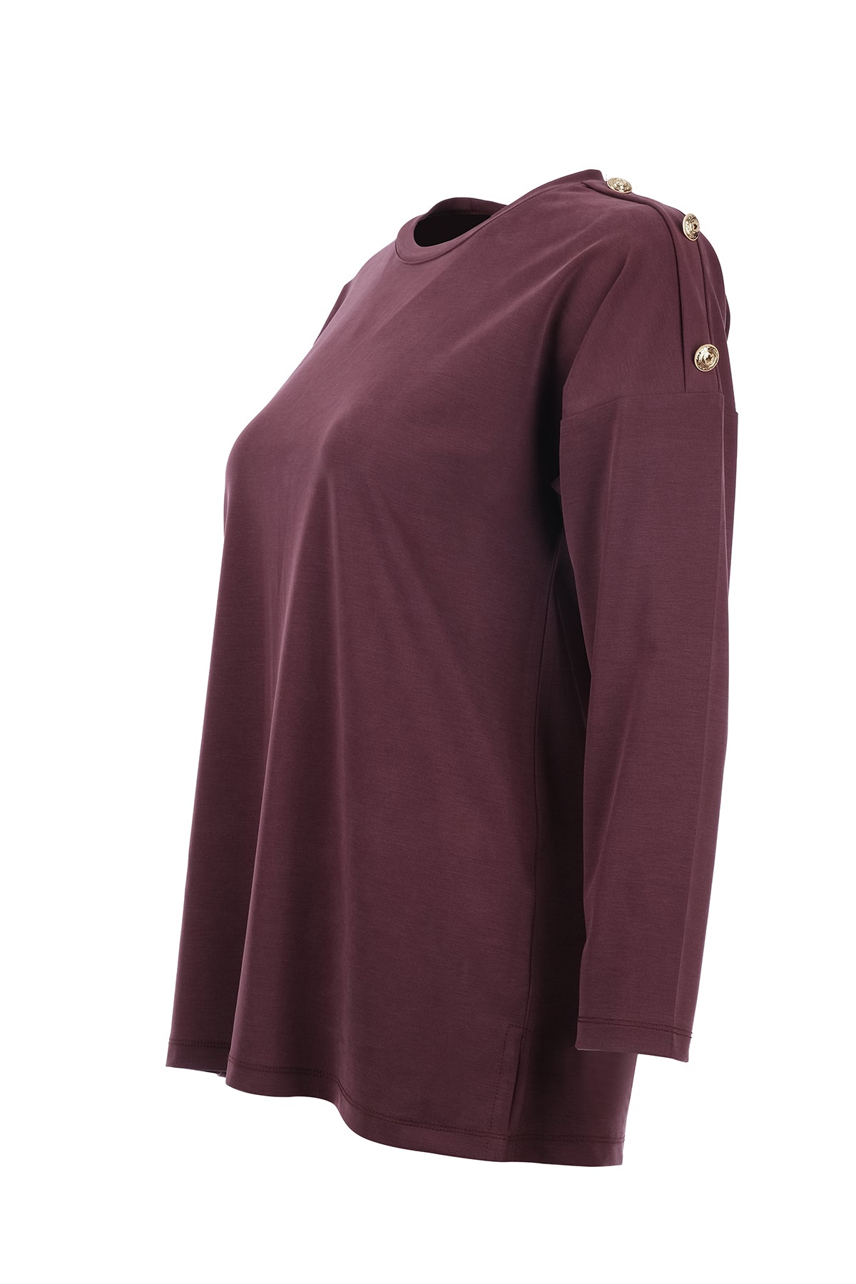 On Kadın Oversize Uzun Kol Minimalist Bluz - Rahat ve Şık Translation missing: tr.content.product_image_secondary