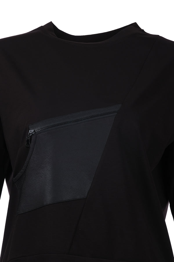 On Kadın Oversize Uzun Kol Minimalist Bluz - Günlük Stil
