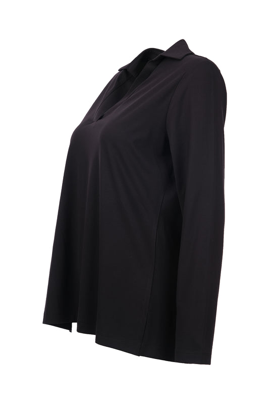 Polo Yaka Basic Bluz On