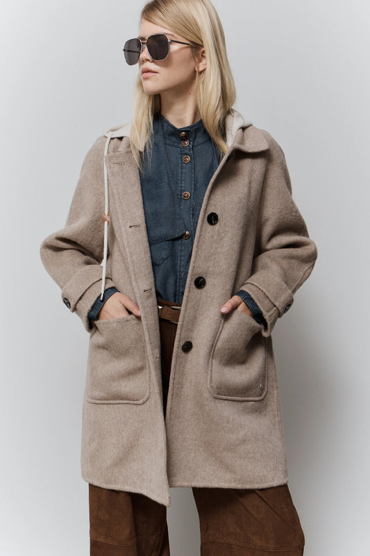 معطف نسائي من بي إس بي 054-218009