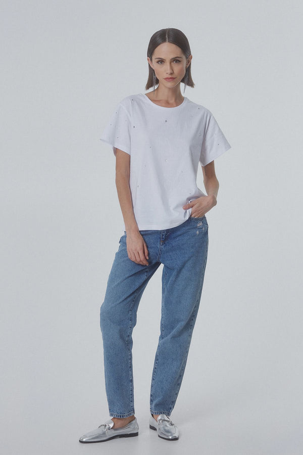 Bsb Mom Fit Oversize Kadın Jean - Yüksek Bel, Rahat, Günlük