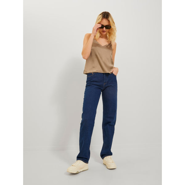 Jack&Jones JJXX V Yaka Saten Crop Büstiyer - Minimalist & Şık