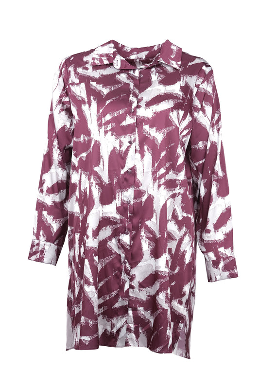 büyük beden desenli gömlek tunik Gala-Xi