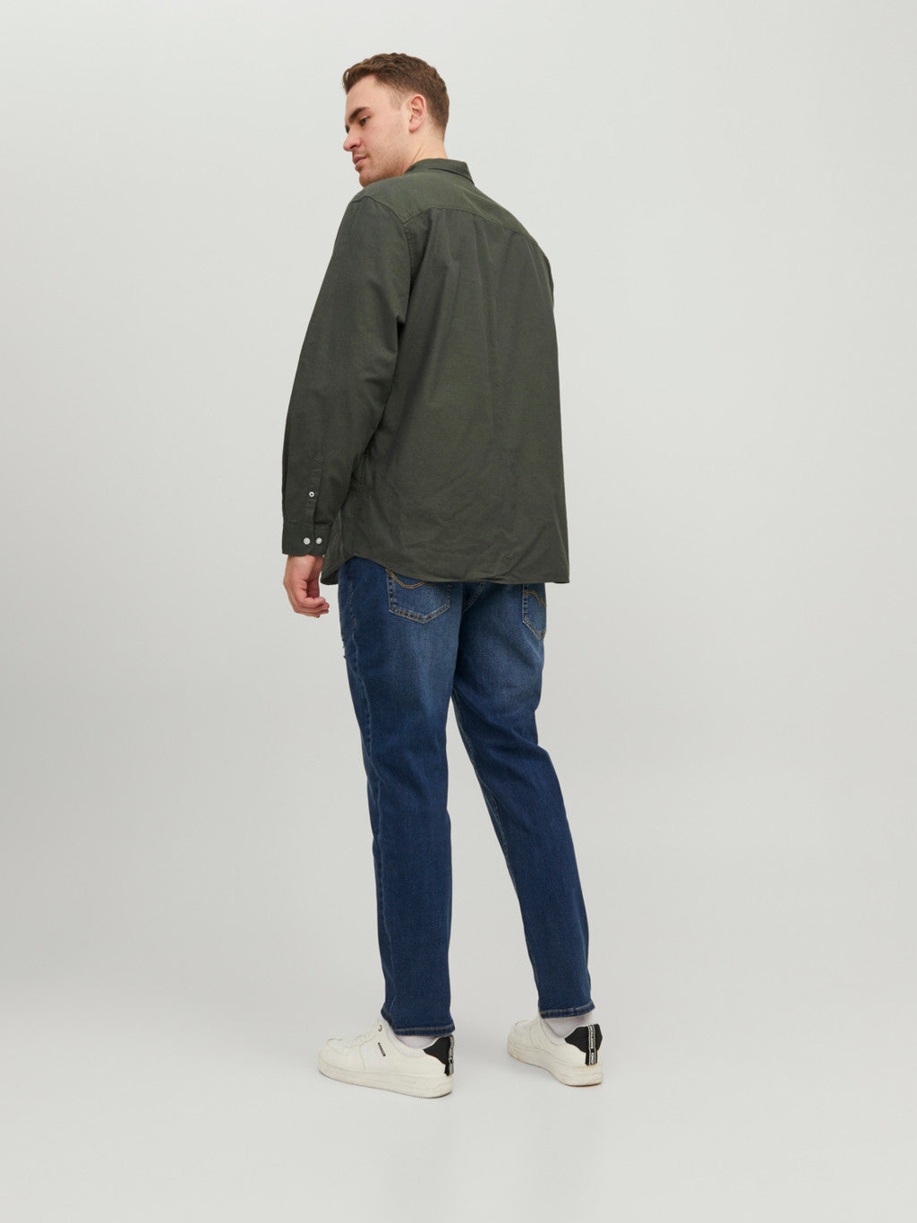Jack&Jones Oversize Uzun Kol Minimalist Erkek Gömleği
